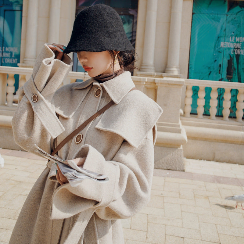 Mid-length and Small Autumn Korean Style Loose Fashion Coat