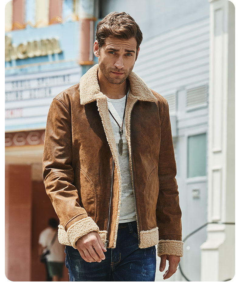 Vintage Casual American Leather Jacket