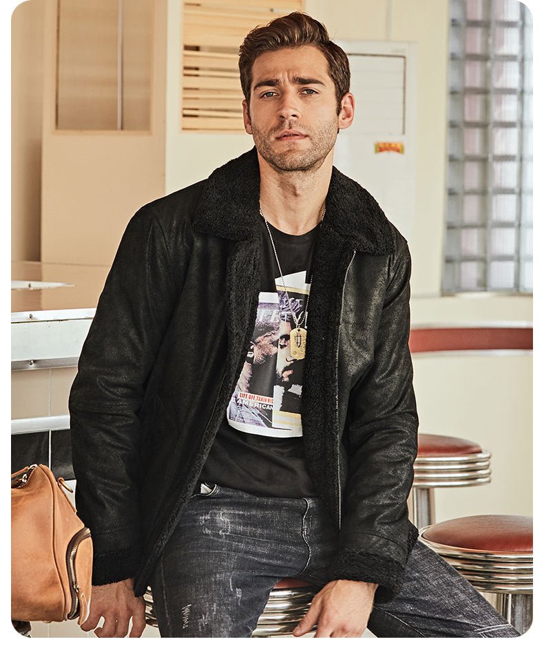 Vintage Casual American Leather Jacket